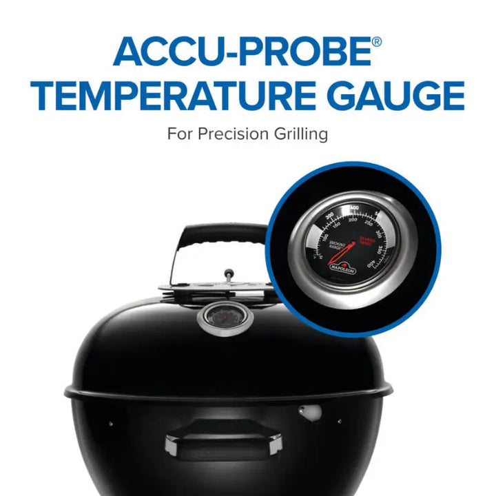 Napoleon NK22K-LEG-3 22-Inch Charcoal Kettle Grill with Hinged Cast Iron Cooking Grid Grills NK22K-LEG-3 Flame Authority