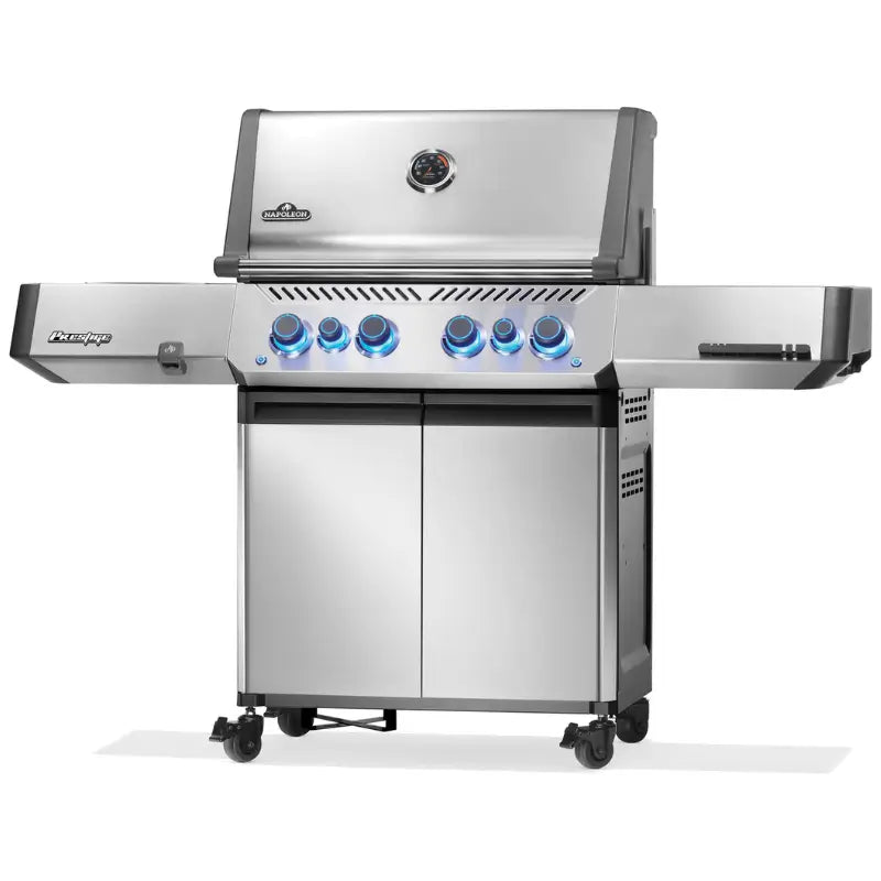 Napoleon Prestige 500 RSIB Gas Grill with Infrared Side and Rear Burners - Stainless Steel Grills Flame Authority
