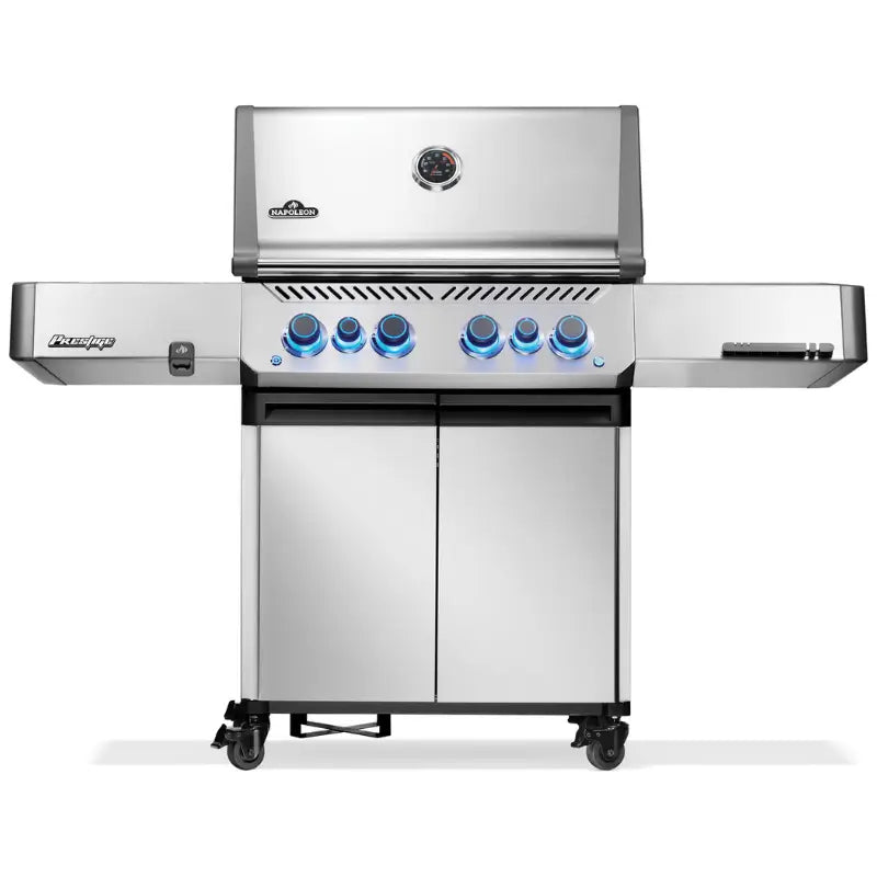 Napoleon Prestige 500 RSIB Gas Grill with Infrared Side and Rear Burners - Stainless Steel Grills Flame Authority