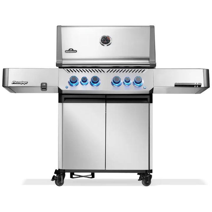 Napoleon Prestige 500 RSIB Gas Grill with Infrared Side and Rear Burners - Stainless Steel Grills Flame Authority