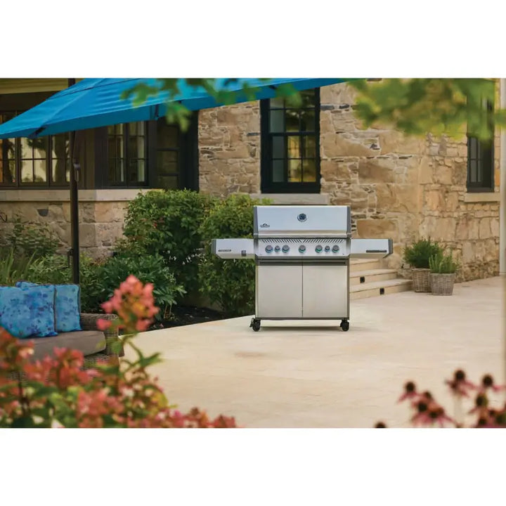 Napoleon Prestige® 665 RSIB Gas Grill with Infrared Side and Rear Burners - Stainless Steel Grills Flame Authority
