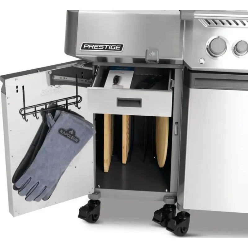 Napoleon Prestige® Under Grill Storage Two-Cart Set 68003 Grill Accessories Flame Authority