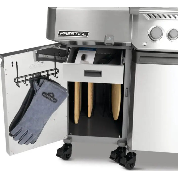 Napoleon Prestige® Under Grill Storage Two-Cart Set 68003 Grill Accessories Flame Authority