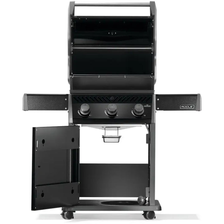 Napoleon Rogue® 425 Gas Grill with Cast Iron Grates – Black Grills Flame Authority