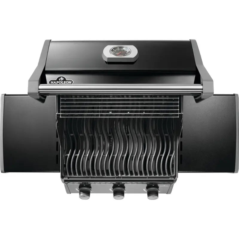 Napoleon Rogue® 425 Gas Grill with Cast Iron Grates – Black Grills Flame Authority