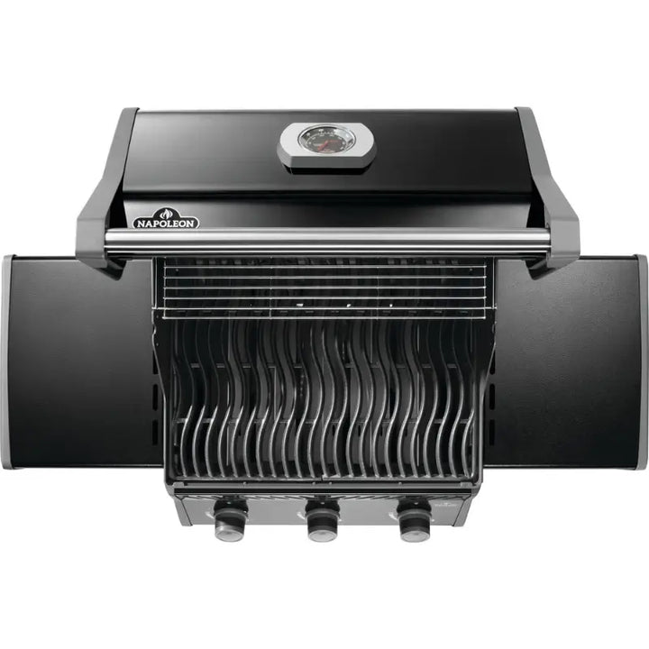 Napoleon Rogue® 425 Gas Grill with Cast Iron Grates – Black Grills Flame Authority