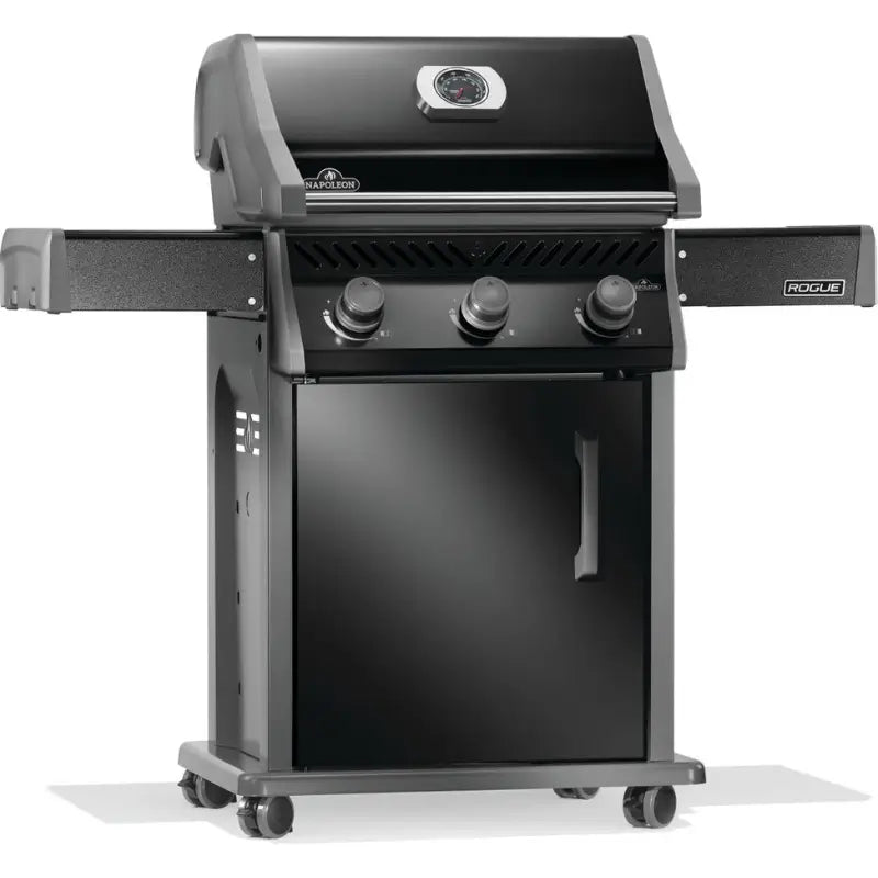 Napoleon Rogue® 425 Gas Grill with Cast Iron Grates – Black Grills Flame Authority