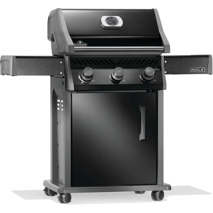 Napoleon Rogue® 425 Gas Grill with Cast Iron Grates – Black Grills Flame Authority
