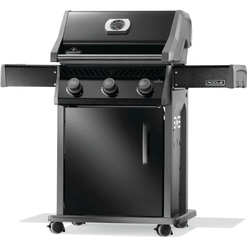 Napoleon Rogue® 425 Gas Grill with Cast Iron Grates – Black Grills Flame Authority