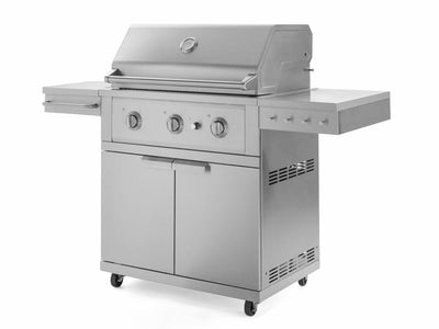 Newage 40 inch Stainless Steel 2-Piece Grill Cart with Performance Grill Flame Authority