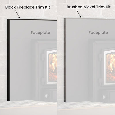 Osburn 1700 and 2000 Wood Insert Black Faceplate Trims OA10122