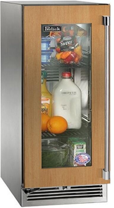 Perlick 15 inch Signature Series 2.8 cu. ft.Compact Refrigerator HP15RO-4-4 Refrigerators HP15RO-4-4L Flame Authority