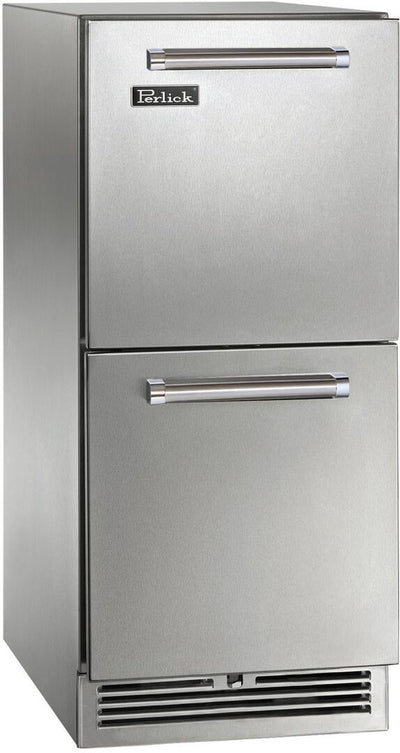 Perlick 15 inch Signature Series 2.8 cu ft Drawer Refrigerator HP15RO-4-5 Refrigerators HP15RO-4-5 Flame Authority