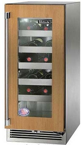 Perlick 15 inch Signature Series 20 Bottle Wine Cooler HP15WO-4-4 Wine Coolers HP15WO-4-4R Flame Authority