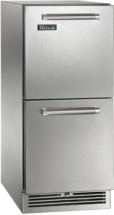 Perlick 15 inch Signature Series Drawer Refrigerator HP15RM-4-5 Refrigerators HP15RM-4-5 Flame Authority