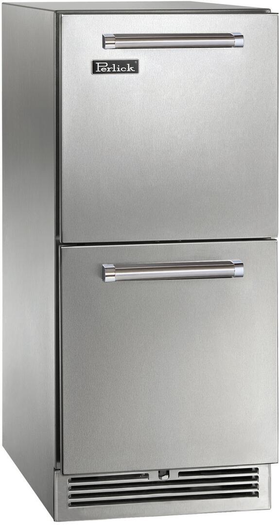 Perlick 15 inch Signature Series Drawer Refrigerator HP15RM-4-5 Refrigerators HP15RM-4-5DL Flame Authority