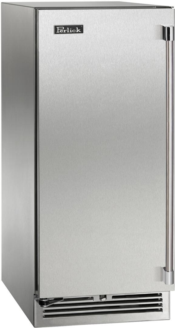 Perlick 15" Signature Series Outdoor Built-In Counter Depth Compact Refrigerator with 2.8 cu. ft. Capacity in Stainless Steel  (HP15RM-4-1) Flame Authority