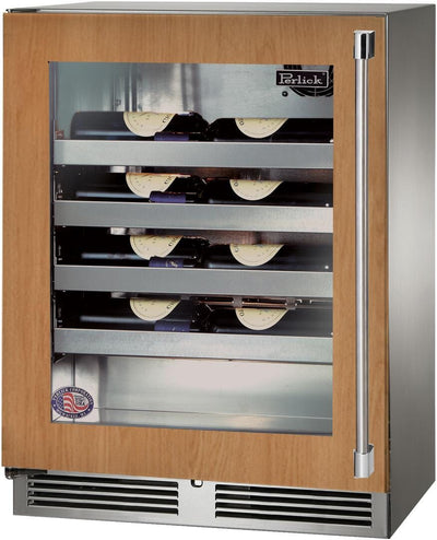 Perlick 24 inch Signature Series 20 Bottle Wine Cooler HH24WO-4-4 Wine Coolers HH24WO-4-4L Flame Authority