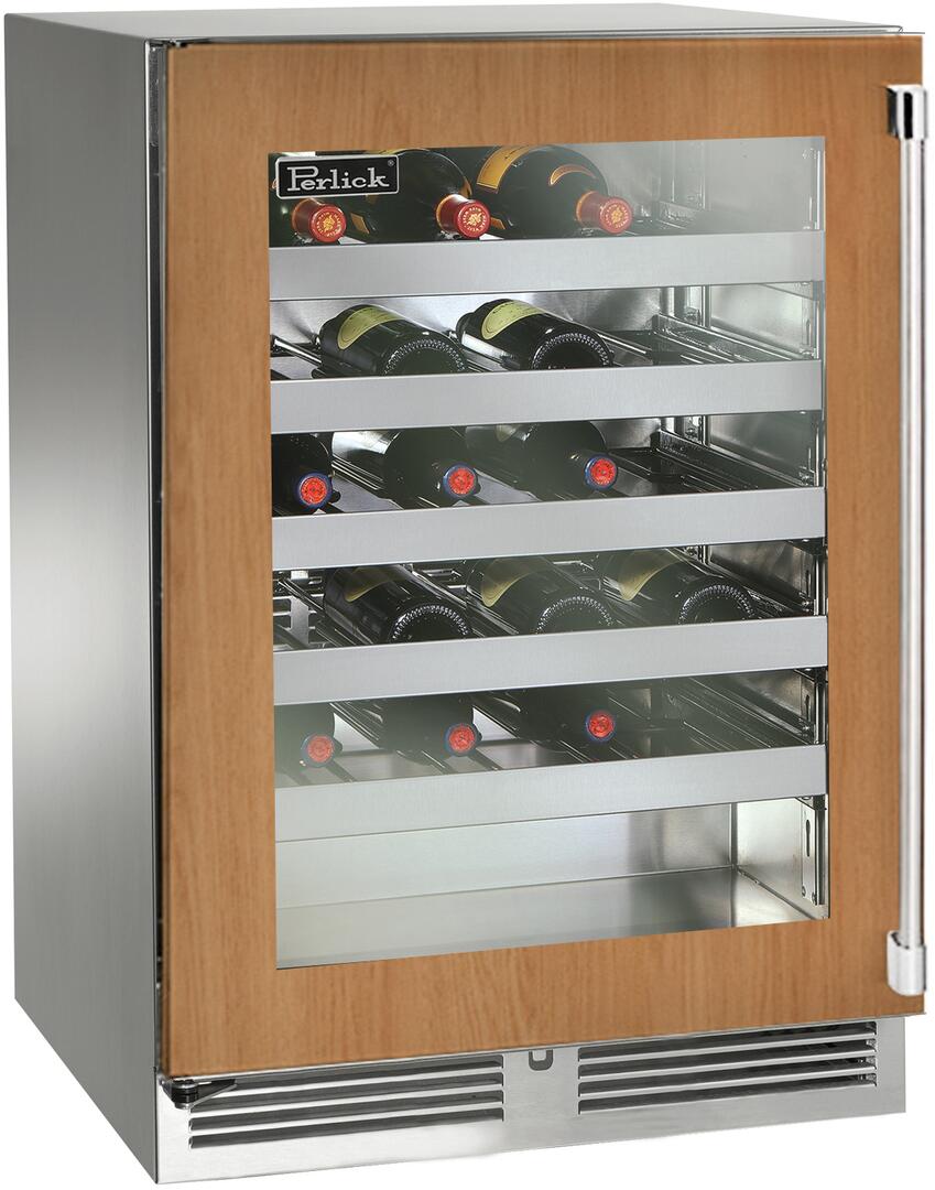 Perlick 24 inch Signature Series 45 Bottle Wine Cooler HP24WO-4-4 Wine Coolers HP24WO-4-4L Flame Authority