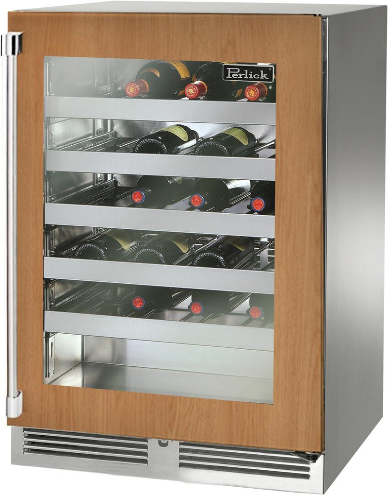 Perlick 24 inch Signature Series 45 Bottle Wine Cooler HP24WS-4-4 Wine Coolers HP24WS-4-4R Flame Authority