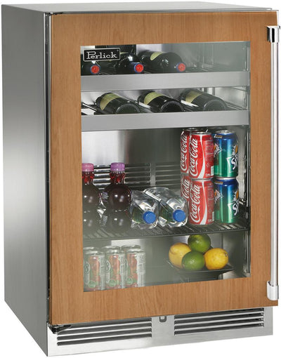 Perlick 24 inch Signature Series 5.2 cu.ft Beverage Center HP24BO-4-4 Beverage Centers HP24BO-4-4L Flame Authority