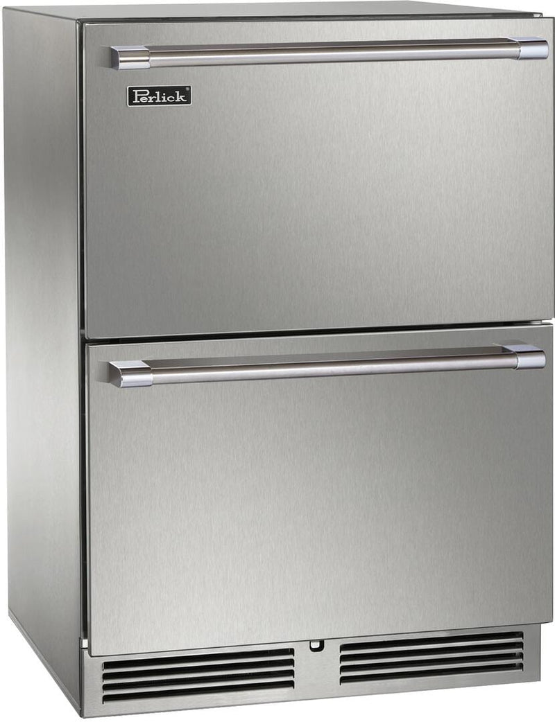 Perlick 24 inch Signature Series 5.2 cu ft Drawer Freezer HP24FO-4-5 Freezers HP24FO-4-5 Flame Authority