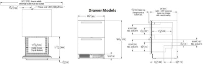 Perlick 24 inch Signature Series 5.2 cu ft Drawer Freezer HP24FO-4-6 Freezers HP24FO-4-6DL Flame Authority