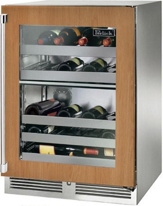 Perlick 24 Signature Series Built-In Wine Cooler HP24DM-4-4 Wine Coolers HP24DM-4-4R Flame Authority