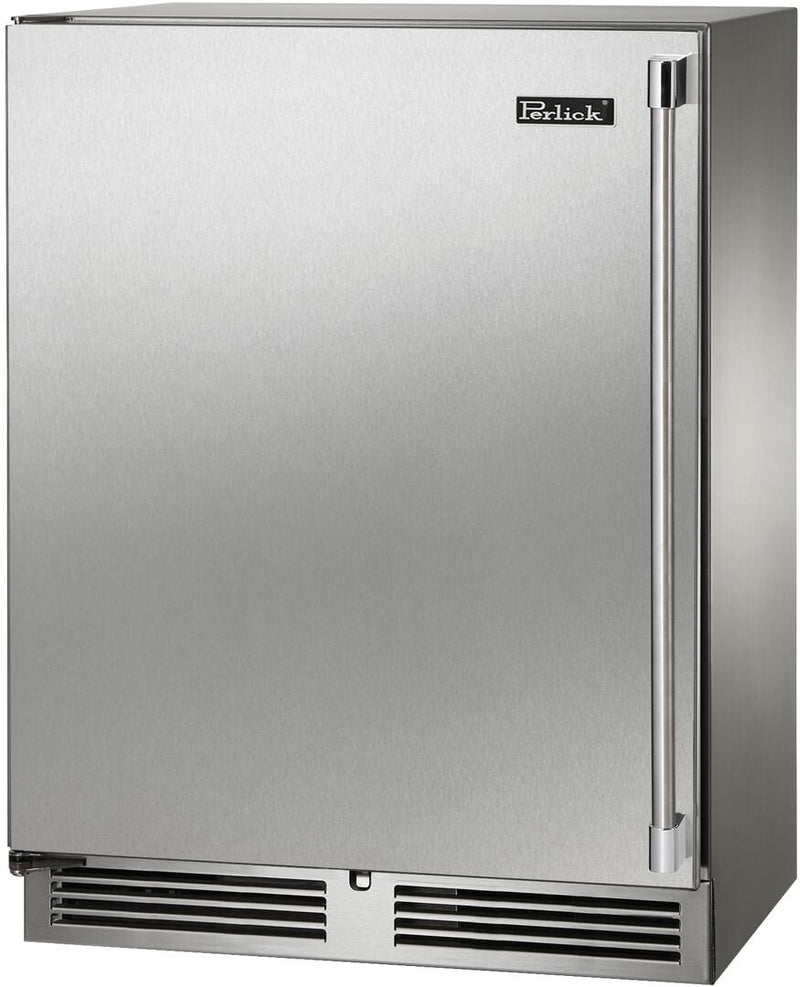 Perlick 24 inch Outdoor Built-In Counter Depth Refrigerator Left Front View