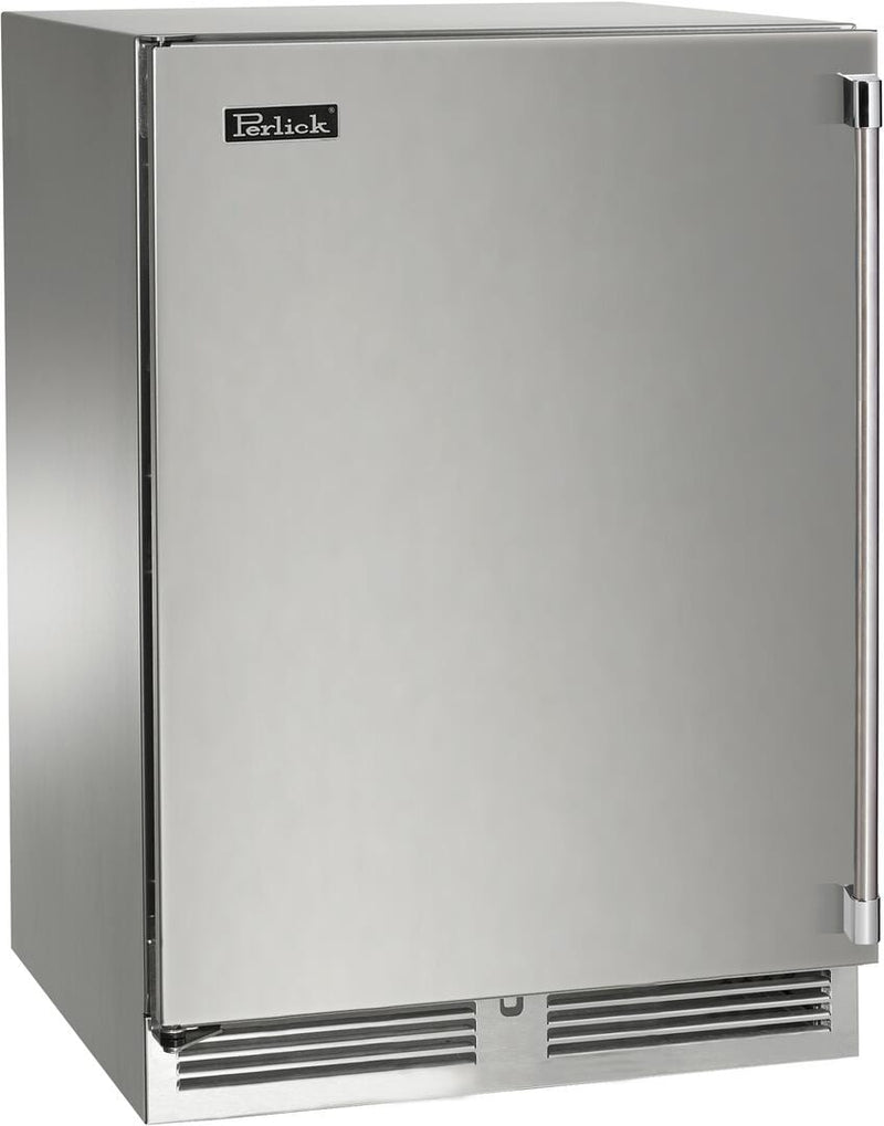 Perlick 24 inch Built-In Counter Depth Refrigerator Left Front View