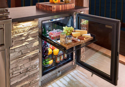 Perlick 24 inch Outdoor Built-In Compact Refrigerator Interior View