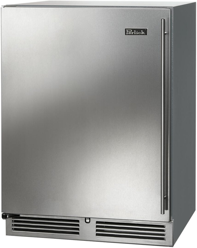 Perlick C Series 24-Inch Outdoor Built-In Counter Depth Compact Refrigerator with 5.2 cu. ft. Capacity in Stainless Steel (HC24RO-4-1L & HC24RO-4-1R) Flame Authority
