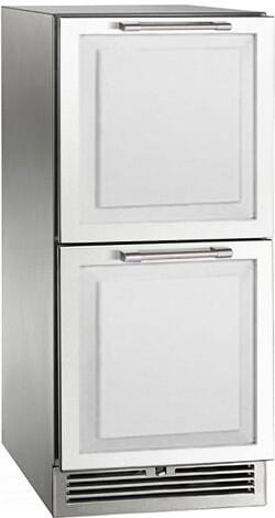 Perlick Signature Series 15-Inch Outdoor Built-In Counter Depth Drawer Refrigerator with 2.8 cu. ft. Capacity, Panel Ready (HP15RO-4-6) Flame Authority
