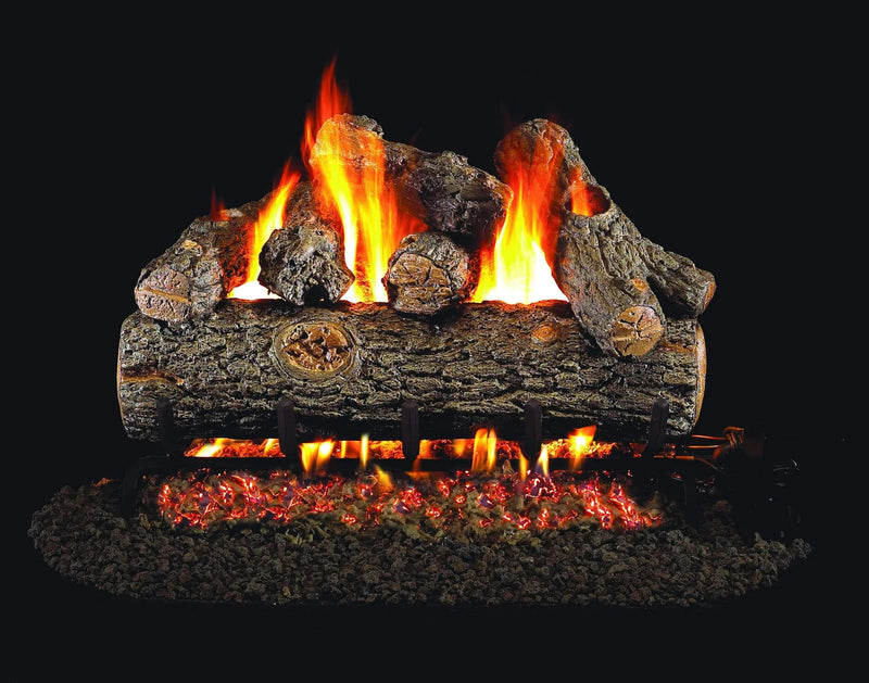 Peterson Real Fyre Golden Oak Designer Plus Vented Gas Log Set RDP Fireplace Log Sets RDP Flame Authority