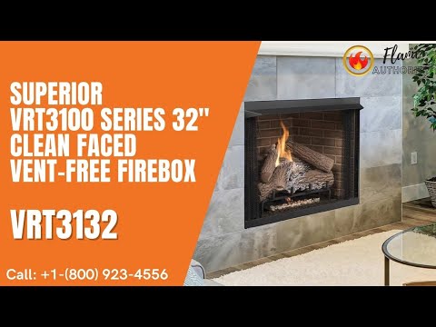 Superior VRT3100 Series 32" Clean Faced Vent-Free Firebox VRT3132