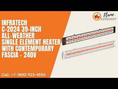 Infratech C-2024 39-inch All-Weather Single Element Heater with Contemporary Fascia - 240V