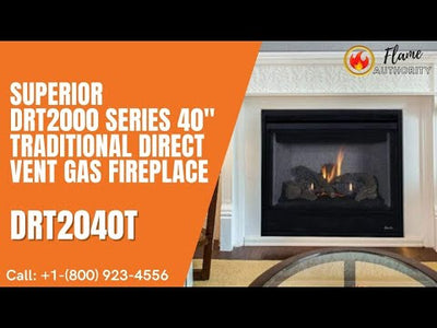 Superior DRT2000 Series 40" Traditional Direct Vent Gas Fireplace DRT2040T