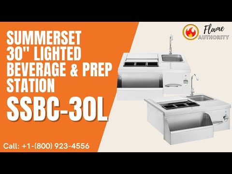 Summerset 30" Lighted Beverage & Prep Station SSBC-30L