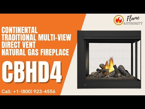 Continental Traditional Multi-View Direct Vent Natural Gas Fireplace CBHD4