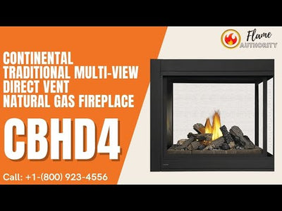 Continental Traditional Multi-View Direct Vent Natural Gas Fireplace CBHD4