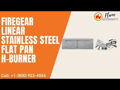 Firegear 96" Linear Stainless Steel Flat Pan H-Burner LOF-9616FHAWS