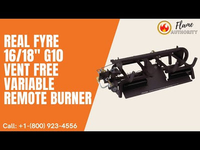 Real Fyre 16/18" G10 Vent Free Variable Remote Burner G10-16/18-15