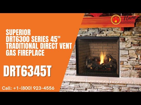 Superior DRT6300 Series 45" Traditional Direct Vent Gas Fireplace DRT6345T