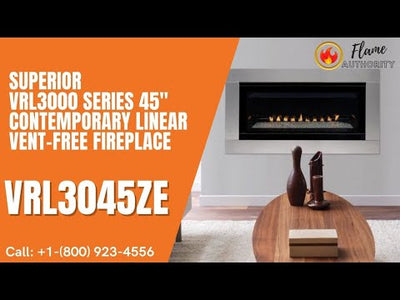 Superior VRL3000 Series 45" Contemporary Linear Vent-Free Fireplace VRL3045ZE