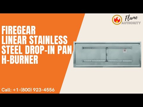 Firegear 96" Linear Stainless Steel Drop-In Pan H-Burner LOF-9616HAWS