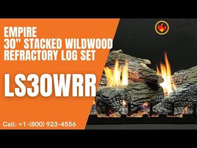 Empire 30" Stacked Wildwood Refractory Log Set LS30WRR