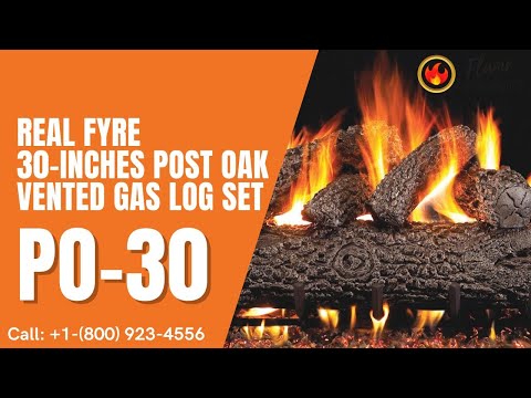 Real Fyre 30-inches Post Oak Vented Gas Log Set PO-30