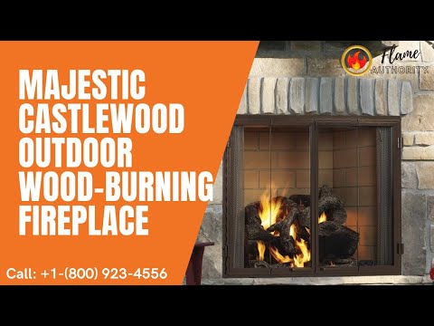 Majestic Castlewood 42" Outdoor Wood-Burning Fireplace ODCASTLEWD-42-B