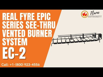 Real Fyre Epic Series 36-Inch See-Thru Vented Burner System - EC-2-36