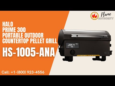 Halo Prime 300 Portable Outdoor Countertop Pellet Grill HS-1005-ANA